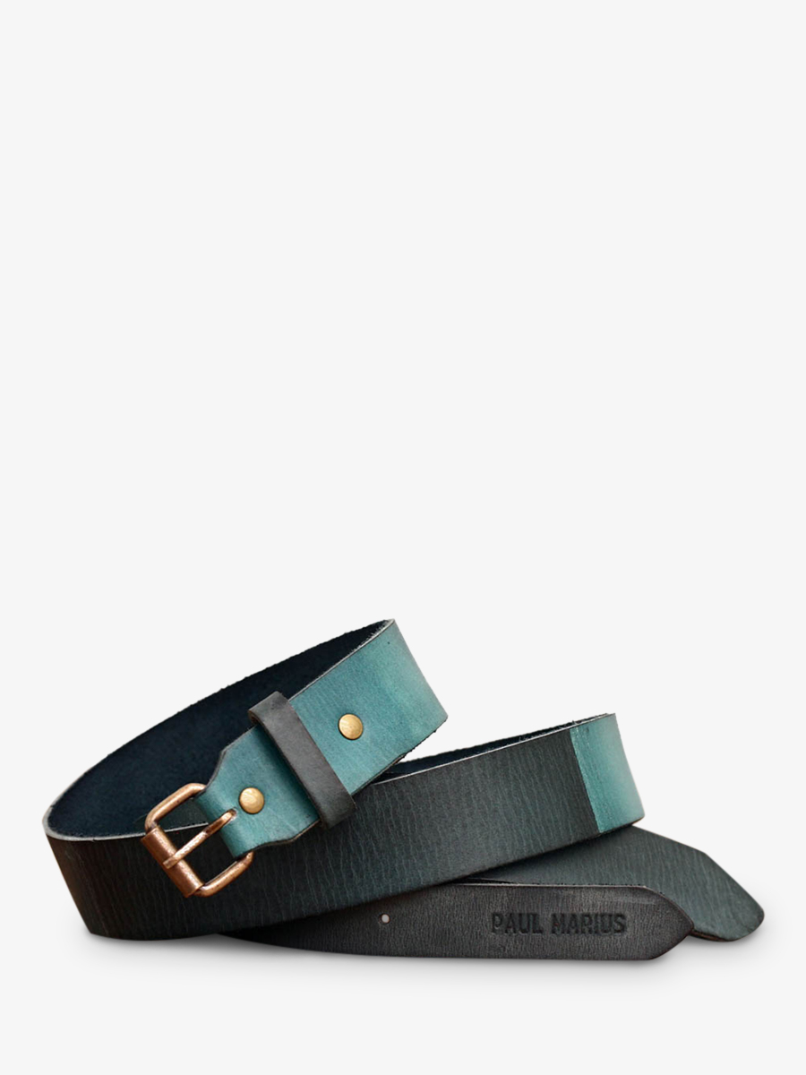 man-leather-belt-green-blue-front-view-picture-laceinture-cobalt-shades-paul-marius-3760125330488