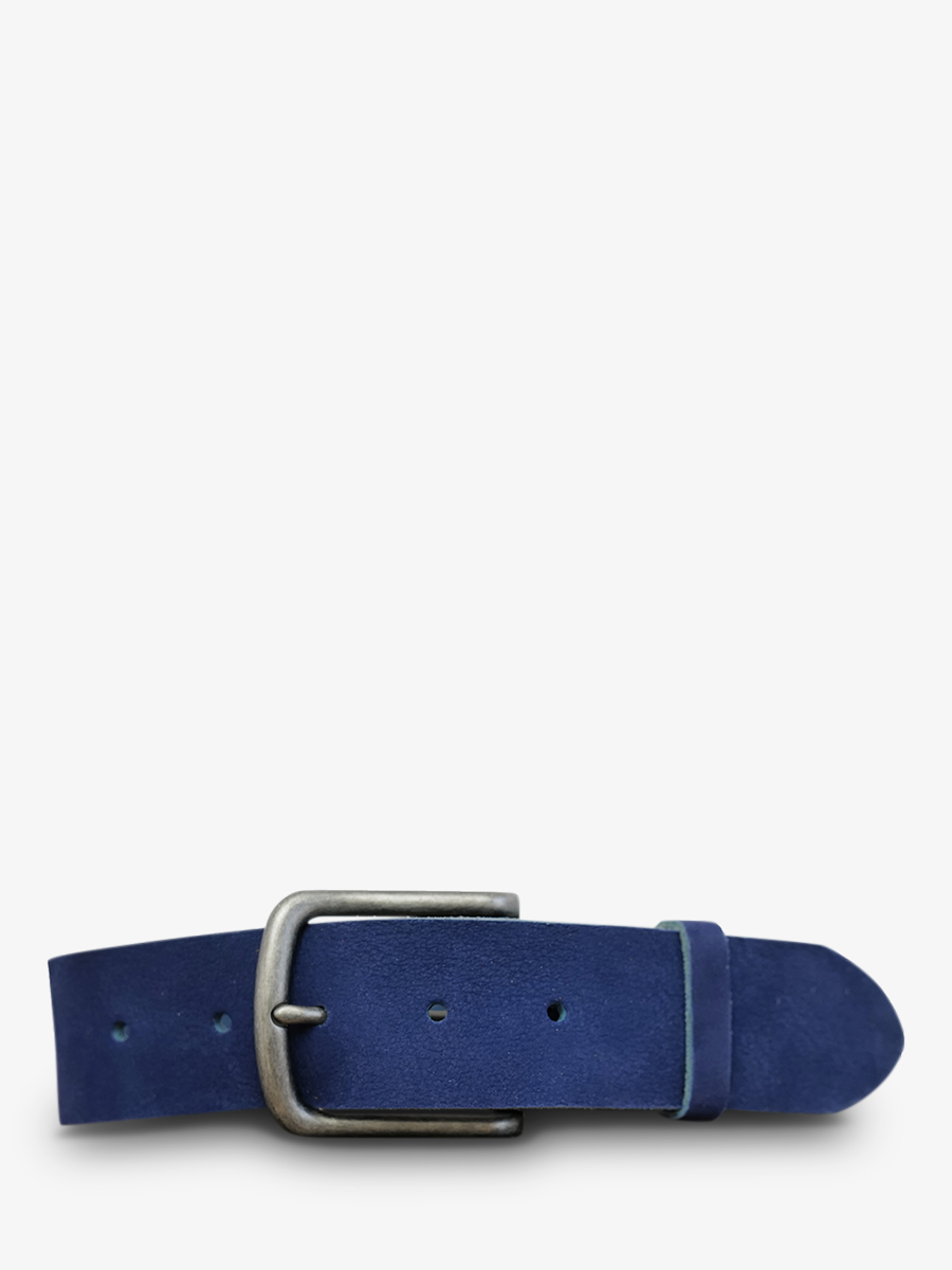 leather-belt-blue-front-view-picture-laceinture-magnifique-nubuck--40mm-electric-blue-paul-marius-3760125343266