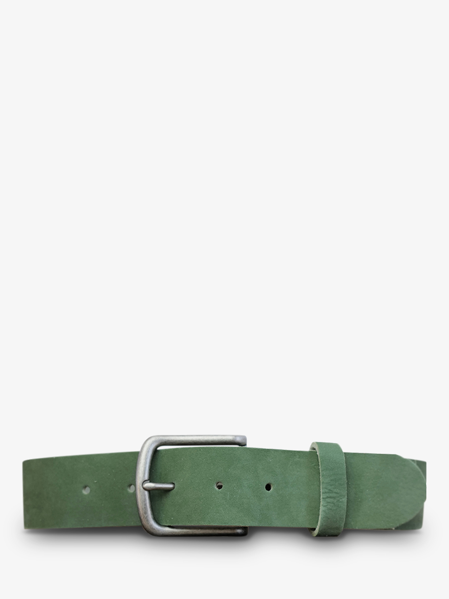 leather-belt-green-front-view-picture-laceinture-magnifique-nubuck--40mm-almond-green-paul-marius-3760125343280