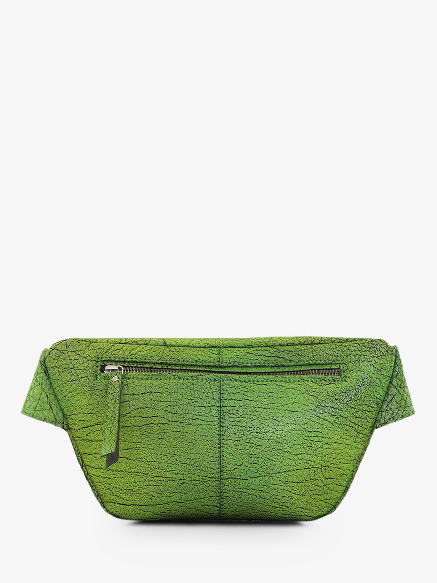 leather fanny pack Green - LaBanane Absinthe | PAUL MARIUS