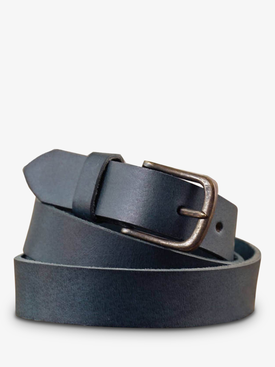 leather-belt-blue-front-view-picture-laceinture-a-boucle-ink-blue-paul-marius-3760125333540