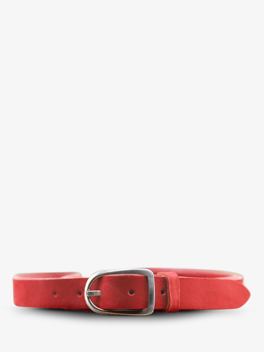 leather-belt-red-front-view-picture-laceinture-magnifique-nubuck--25mm-carmine-red-paul-marius-3760125342825