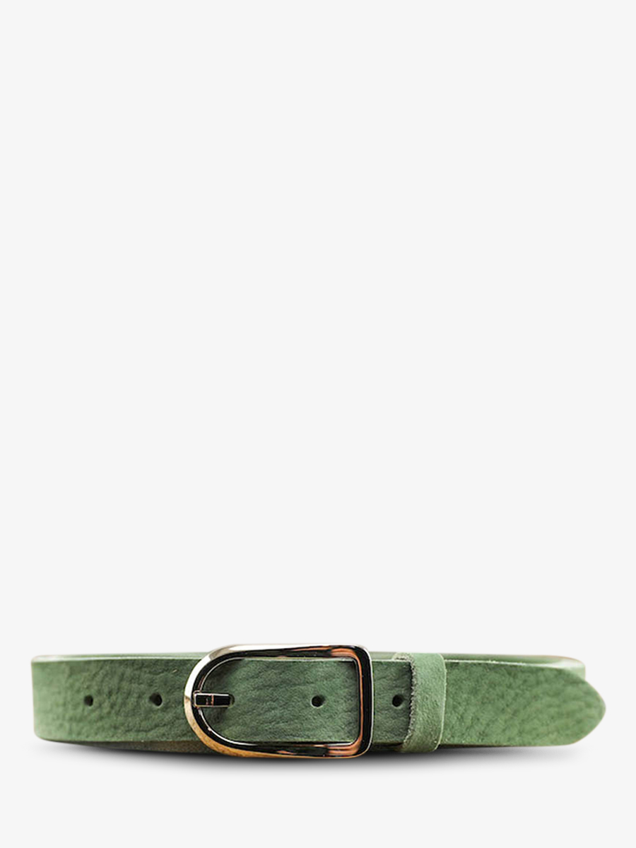 leather-belt-green-front-view-picture-laceinture-magnifique-nubuck--25mm-almond-green-paul-marius-3760125342764