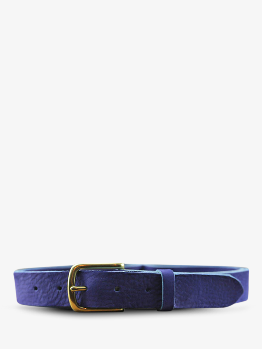 leather-belt-blue-front-view-picture-laceinture-magnifique-nubuck--30mm-electric-blue-paul-marius-3760125339573