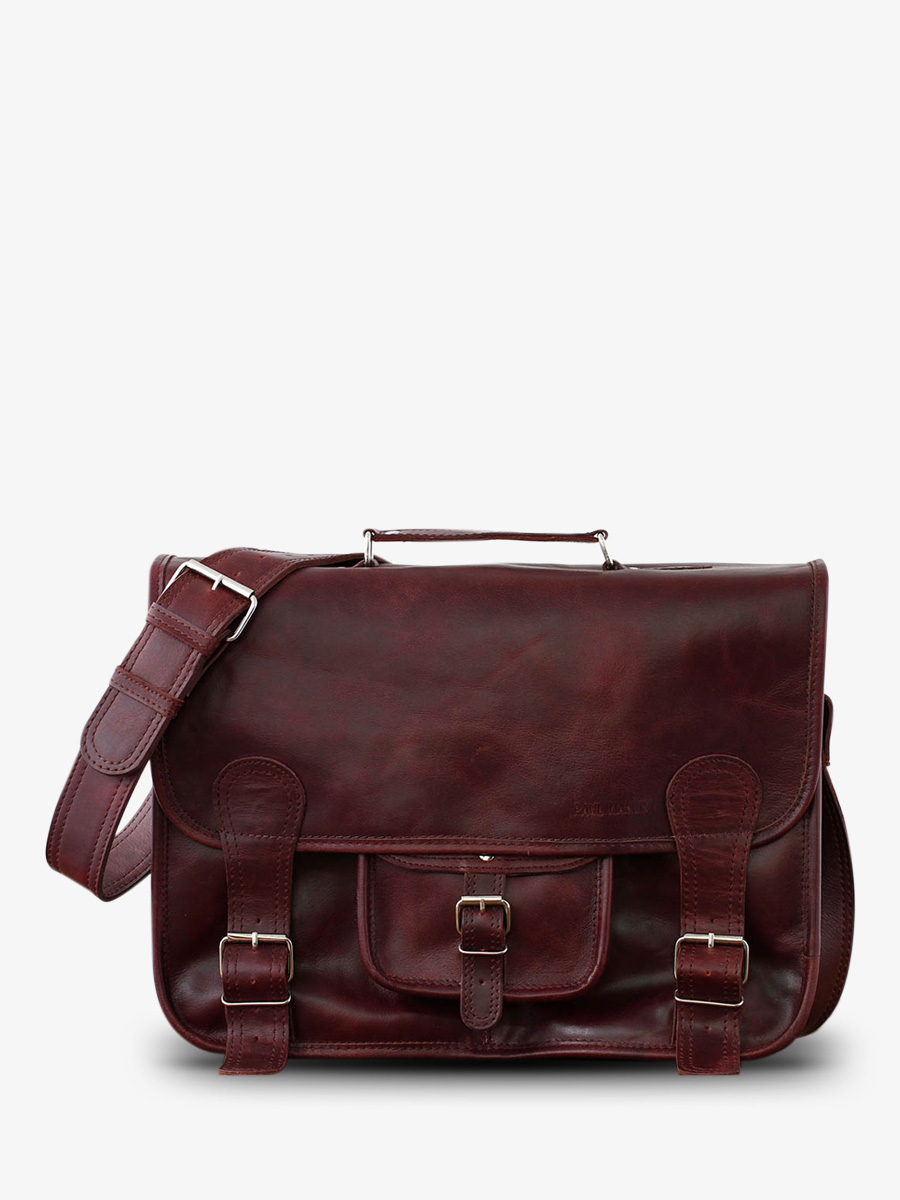 leather document holder Brown LeCartable L Middle Brown PAUL MARIUS