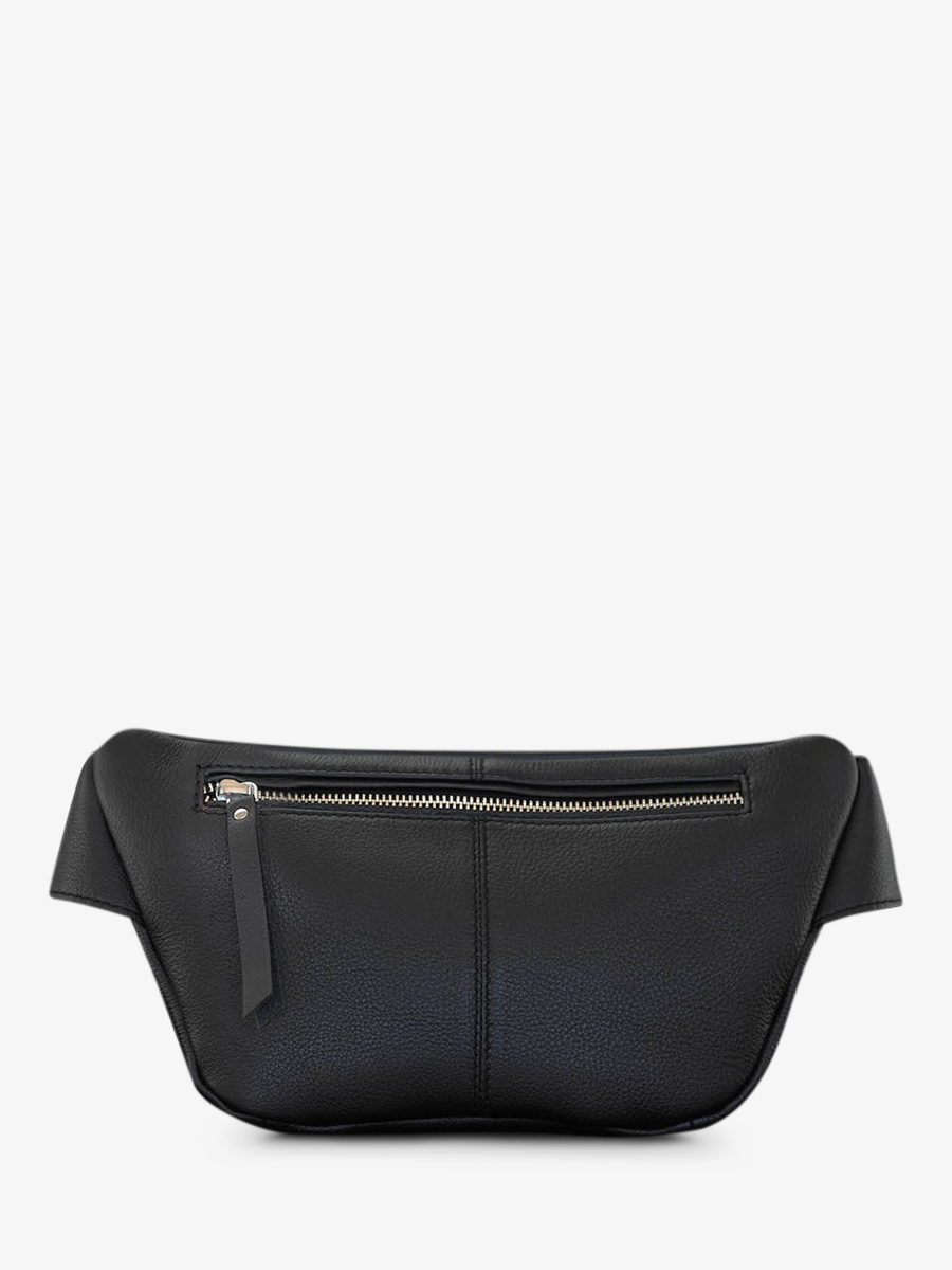 Black Leather Fanny Pack LaBanane Black PAUL MARIUS