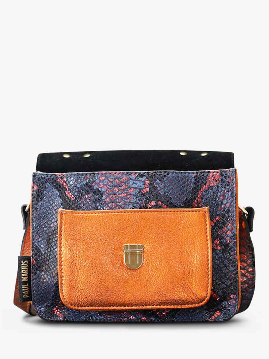 leather-hand-bag-for-woman-blue-orange-rear-view-picture-mademoiselle-george-python-abyss-metallic-orange-paul-marius-3760125348681