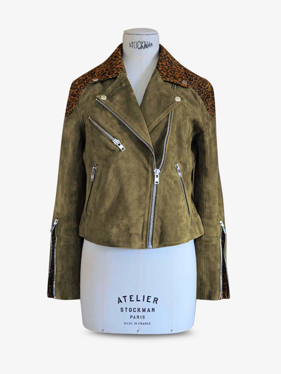 leather-women-jacket-perfecto-leopard-green-front-view-picture-leperfecto-leopard-light-brown-khaki-paul-marius-3760125351261