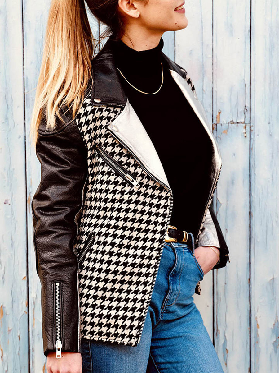 leather-women-jacket-perfecto-black-white-front-view-picture-leperfecto-pied-de-poule-paul-marius-3760125346892
