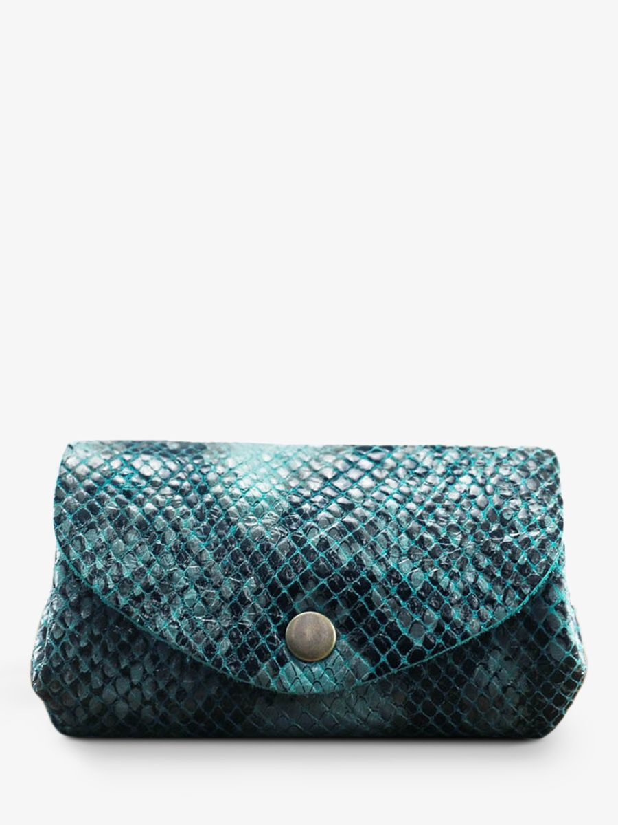 leather-purse-for-woman-blue-front-view-picture-legustave-python-pool-blue-paul-marius-3760125337579