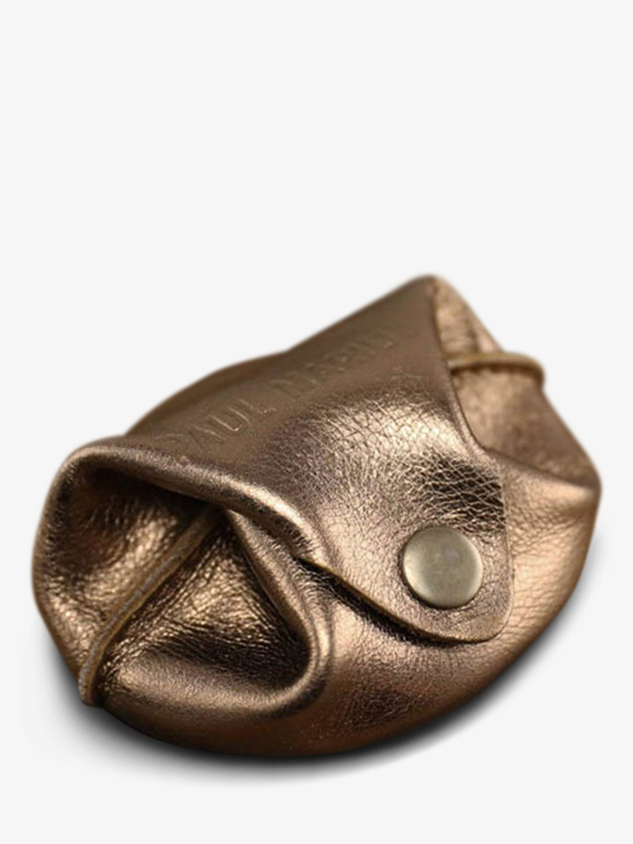 leather purse for men Copper L Escarcelle Copper PAUL MARIUS