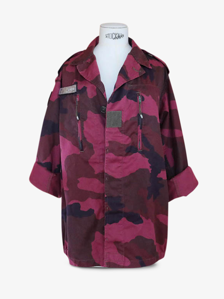 military-jacket-pink-front-view-picture-laveste-militaire-byzantium-paul-marius-3760125352787