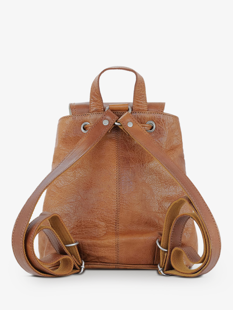 leather backpak for woman Brown - LeBaroudeur Light Brown | PAUL MARIUS