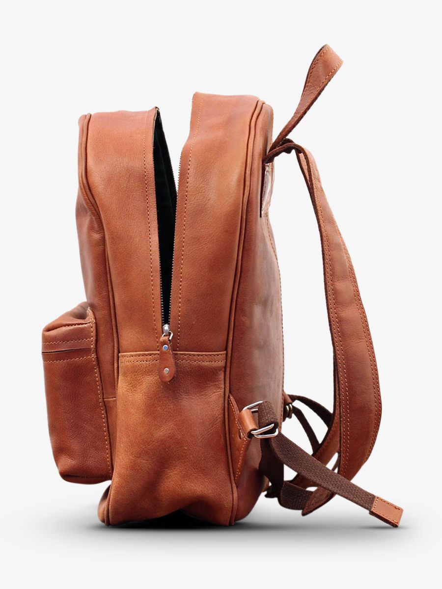 leather back pack Brown LeMariol Light Brown PAUL MARIUS