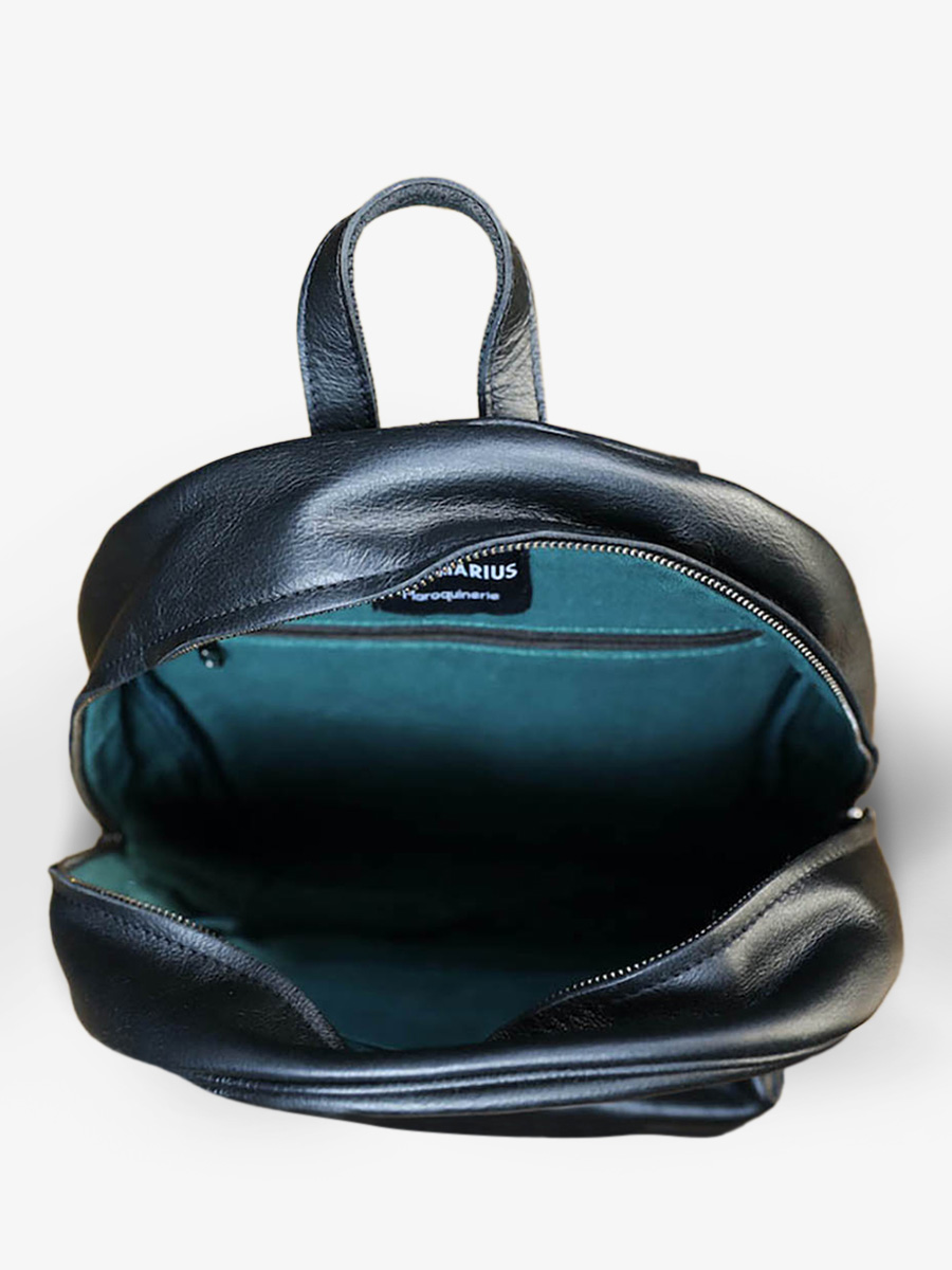 leather back pack Black LeMariol Black PAUL MARIUS