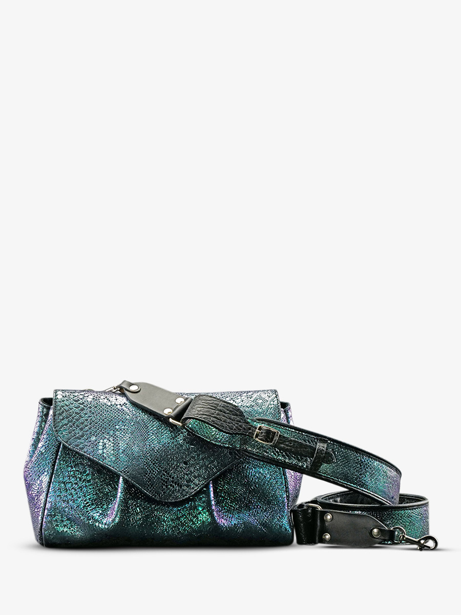 paulmarius leather shoulder bag Blue Green Suzon M Boreal PAUL