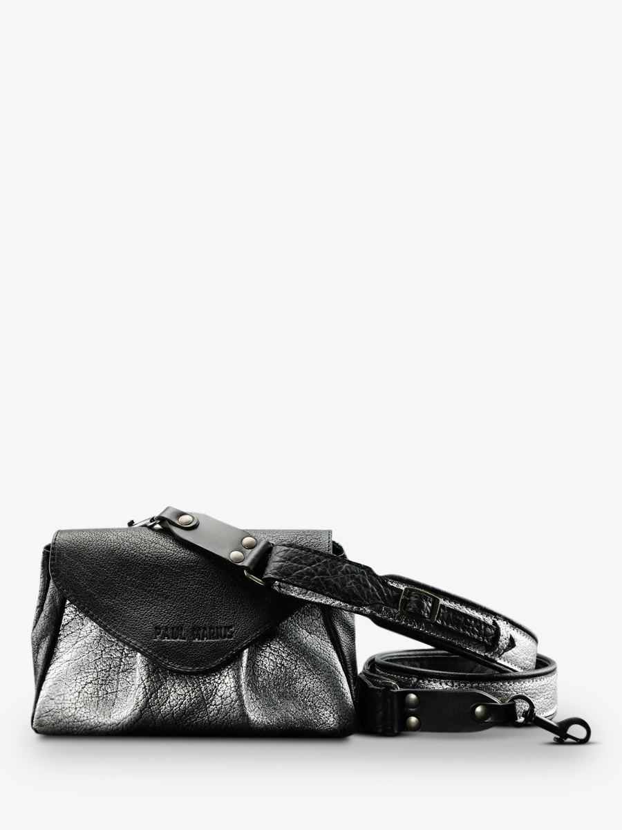 paulmarius-leather-shoulder-bag-for-women-silver-black-front-view-picture-suzon-s-silver-black-paul-marius-3760125346595