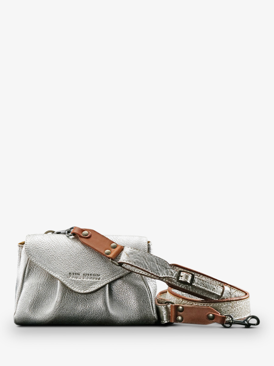 paulmarius-leather-shoulder-bag-for-women-silver-front-view-picture-suzon-s-silver-amber-paul-marius-3760125346564
