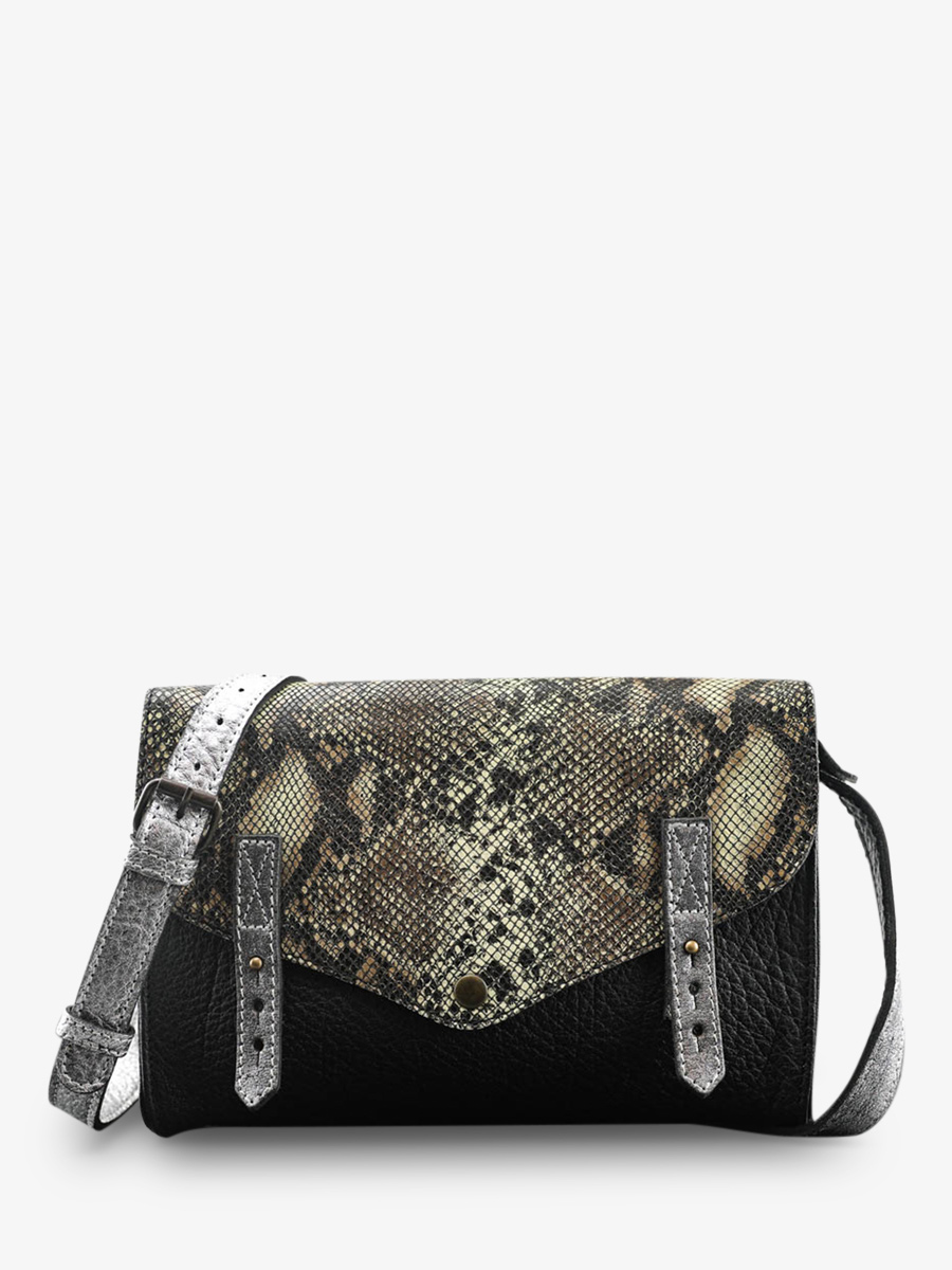 leather-woman-shoulder-bag-silver-black-front-view-picture-lindispensable-python-silver-black-paul-marius-3760125338712