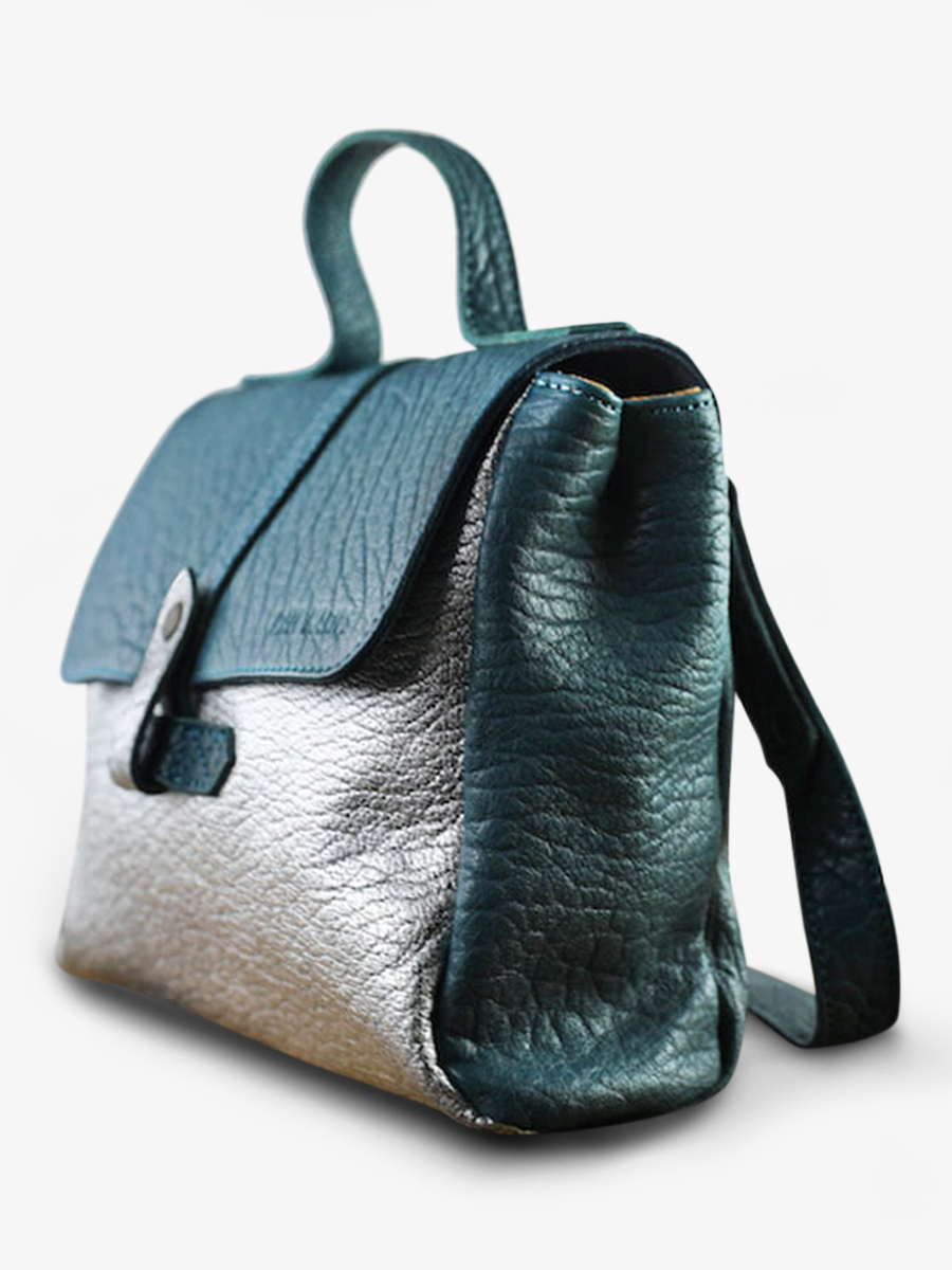shoulder-bag-for-woman-blue-silver-side-view-picture-lecorneille-pool-blue-silver-paul-marius-3760125341699