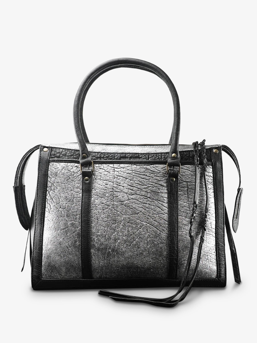 leather-hand-bag-for-women-silver-black-front-view-picture-lerive-droite--l-silver-black-paul-marius-3760125339054