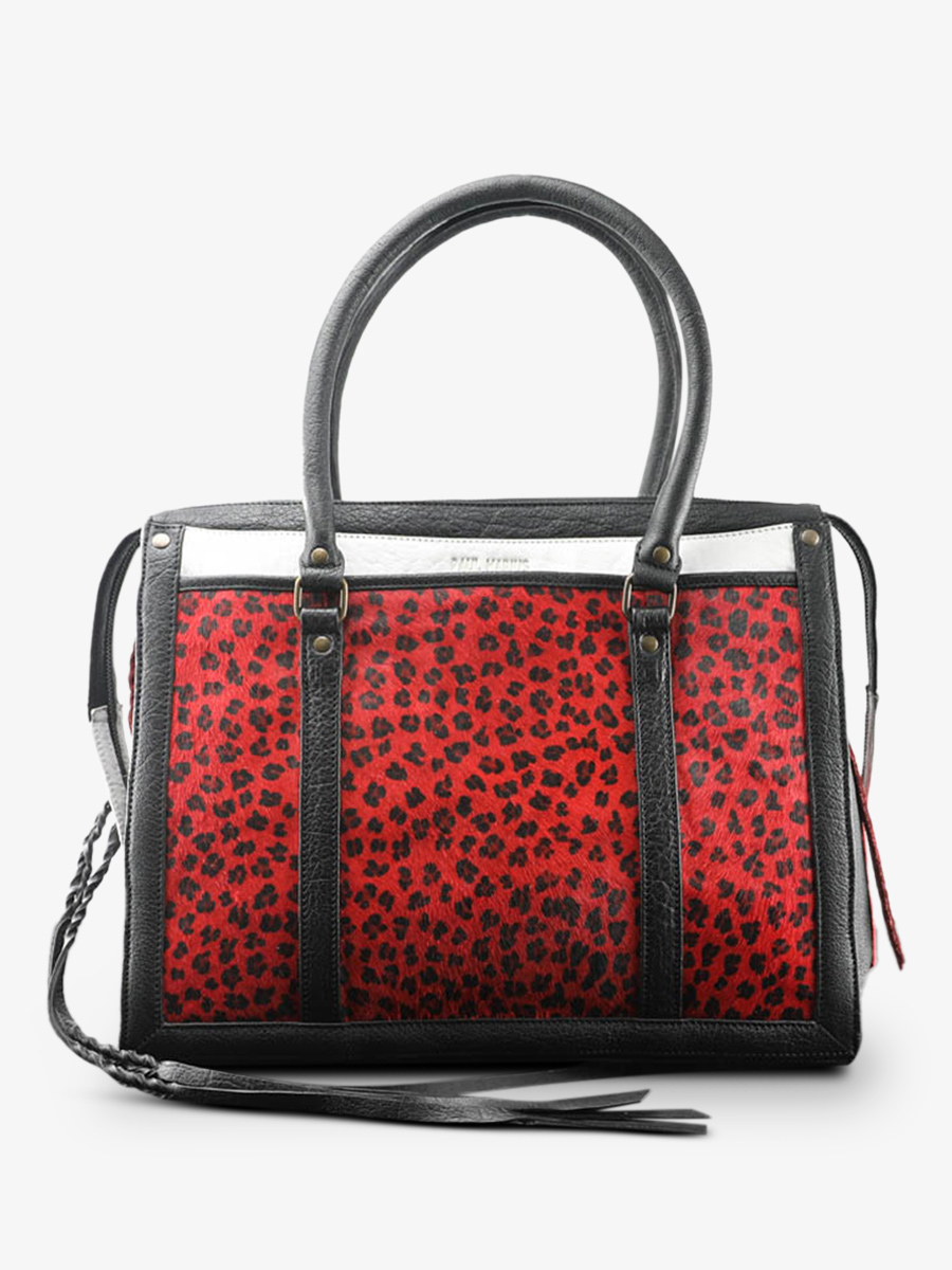 Red leopard print best sale purse