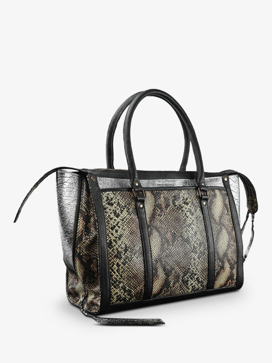 leather-hand-bag-for-women-silver-black-side-view-picture-lerive-droite--l--python-silver-black-paul-marius-3760125339085