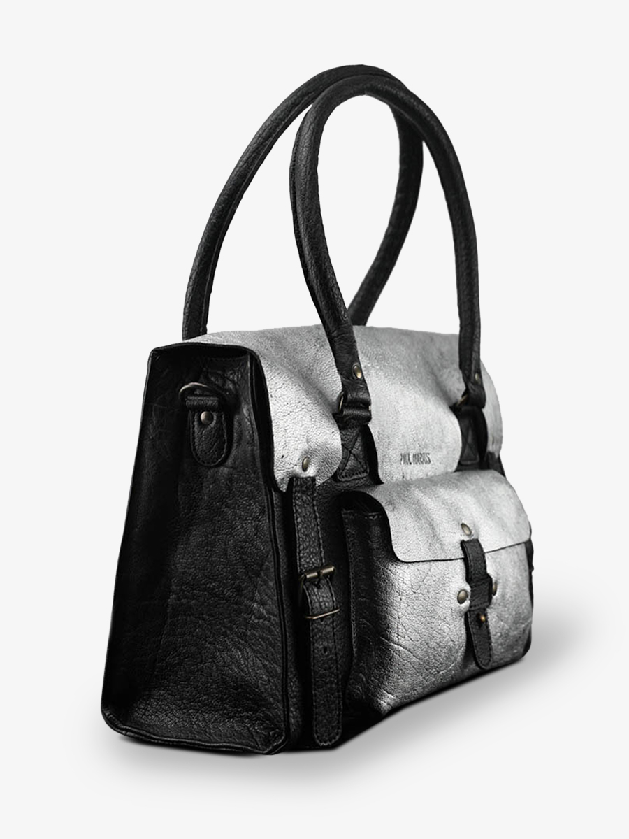 leather-shoulder-bag-for-woman-silver-black-side-view-picture-lerive-gauche--m-silver-black-paul-marius-3760125338682