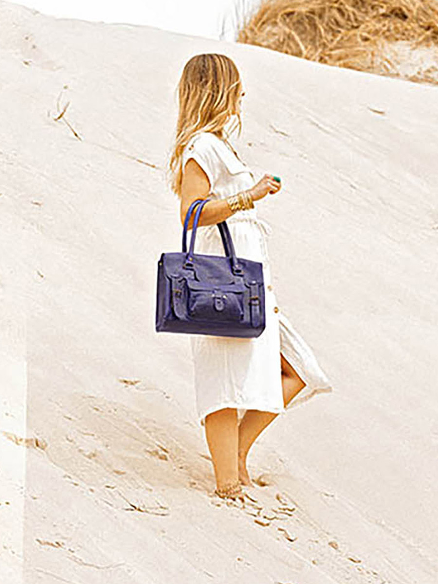 leather-shoulder-bag-for-woman-blue-front-view-picture-lerive-gauche--m-egyptian-blue-paul-marius-3760125341972