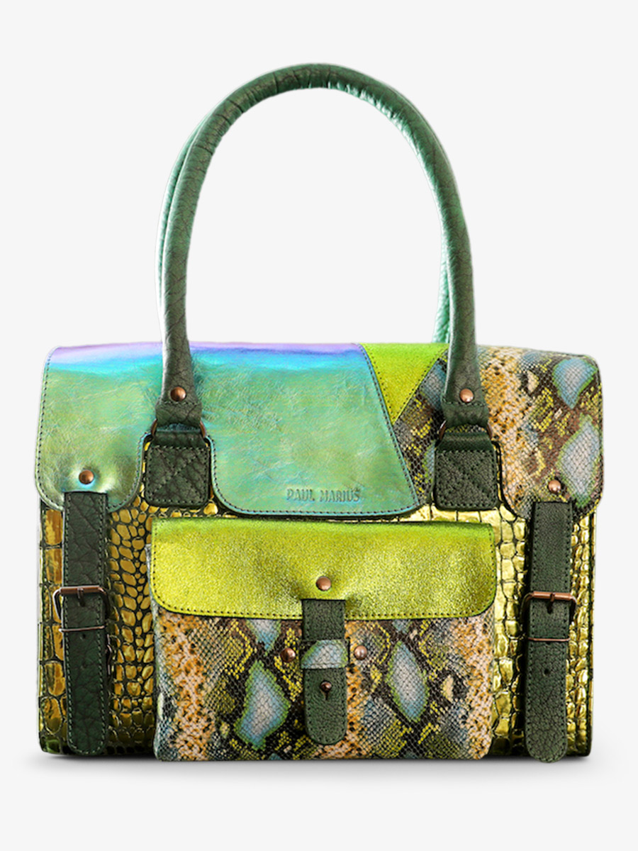 leather-shoulder-bag-for-woman-multicoloured-front-view-picture-lerive-gauche--m-chimere-dragon-paul-marius-3760125348018