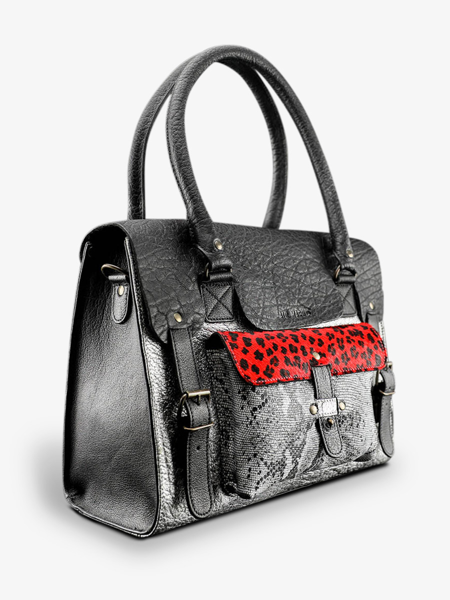 leather-shoulder-bag-for-woman-silver-black-red-side-view-picture-lerive-gauche--m-chimere-silver-black-red-paul-marius-3760125338521