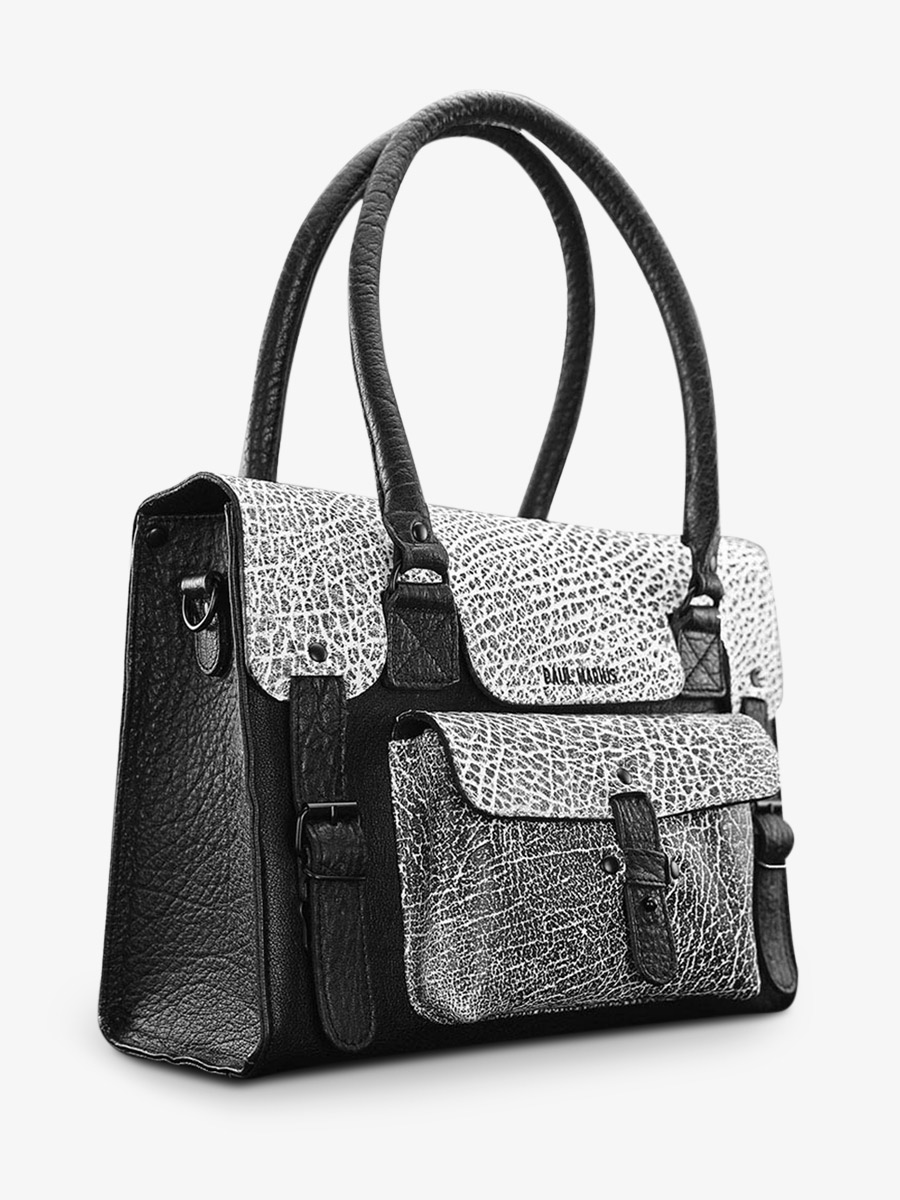 leather shoulder bag for woman LeRive Gauche M Empreinte PAUL MARIUS