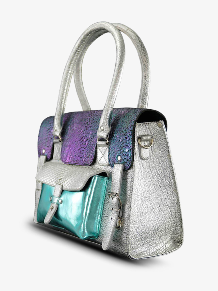 leather-shoulder-bag-for-woman-blue-white-side-view-picture-lerive-gauche--m-chimere-polar-paul-marius-3760125341385