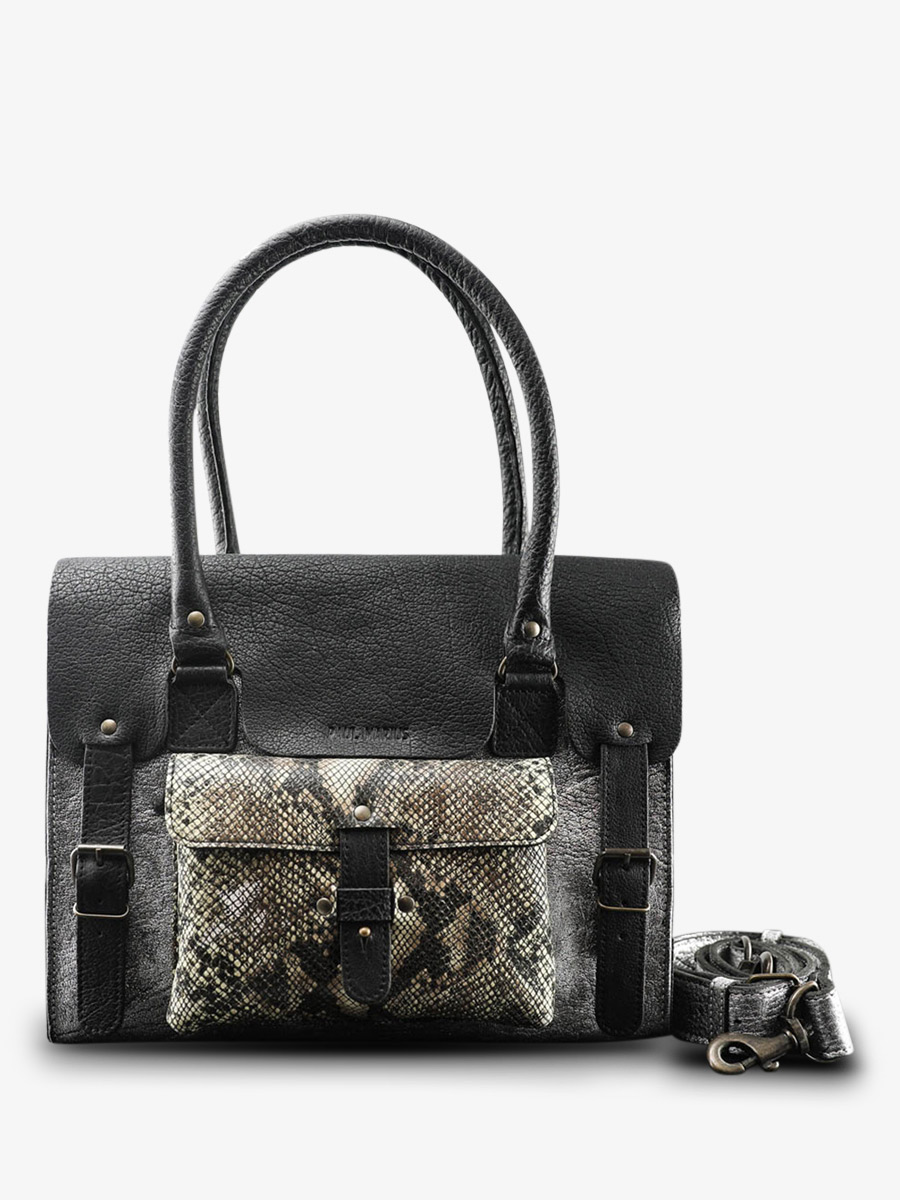 leather-shoulder-bag-for-woman-silver-black-rear-view-picture-lerive-gauche--m-python-silver-black-paul-marius-3760125338729