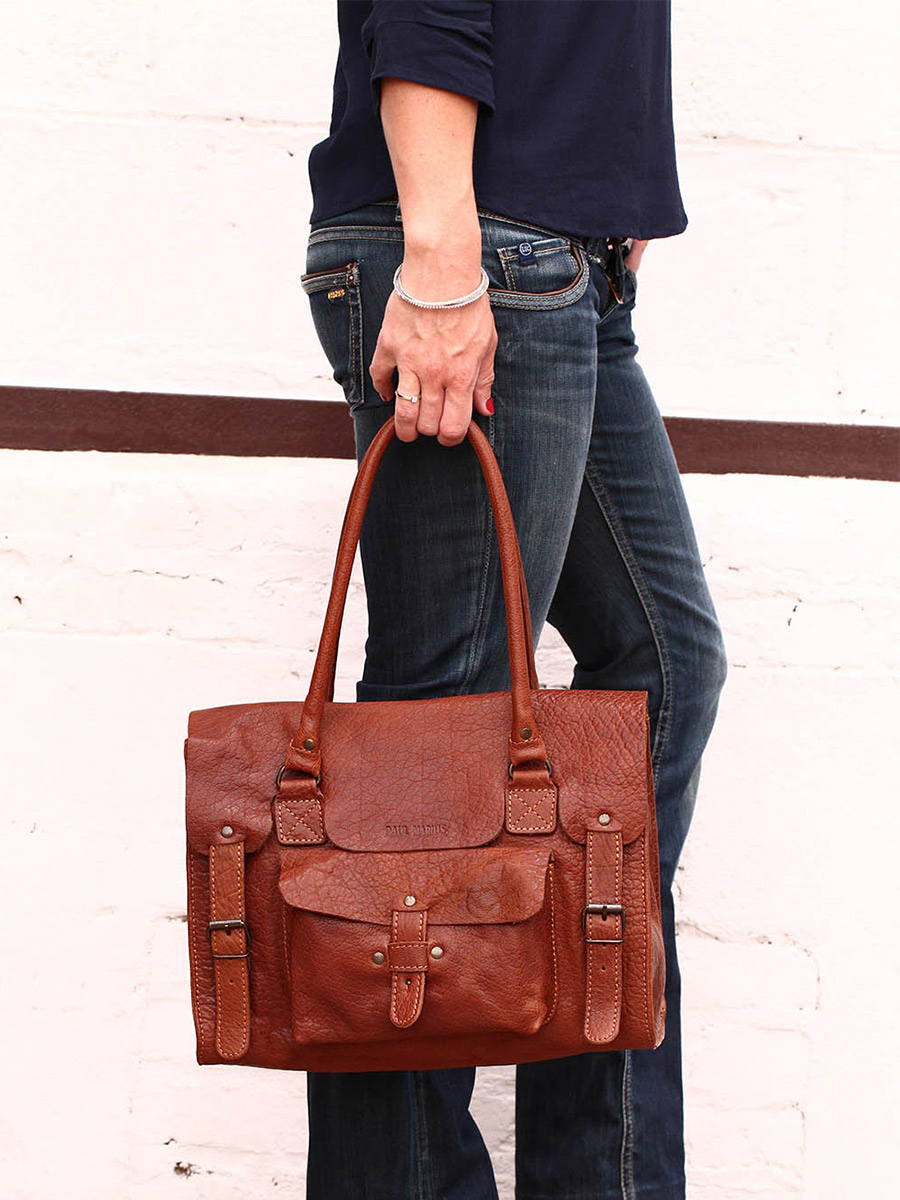 leather-shoulder-bag-for-woman-brown-front-view-picture-lerive-gauche--m-light-brown-paul-marius-3760125331386