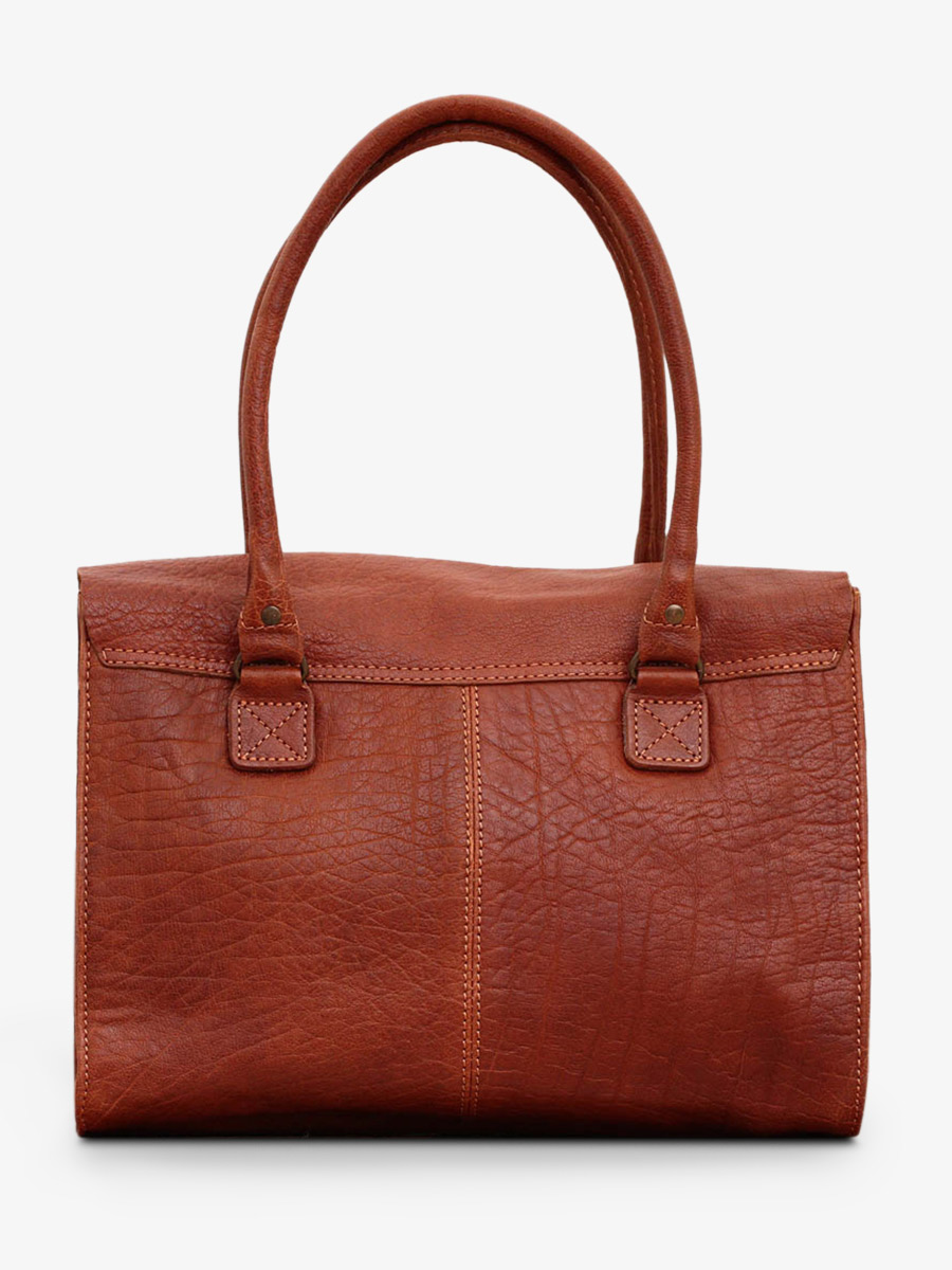 leather-shoulder-bag-for-woman-brown-rear-view-picture-lerive-gauche--m-himalaya-oil-light-brown-paul-marius-3760125352350