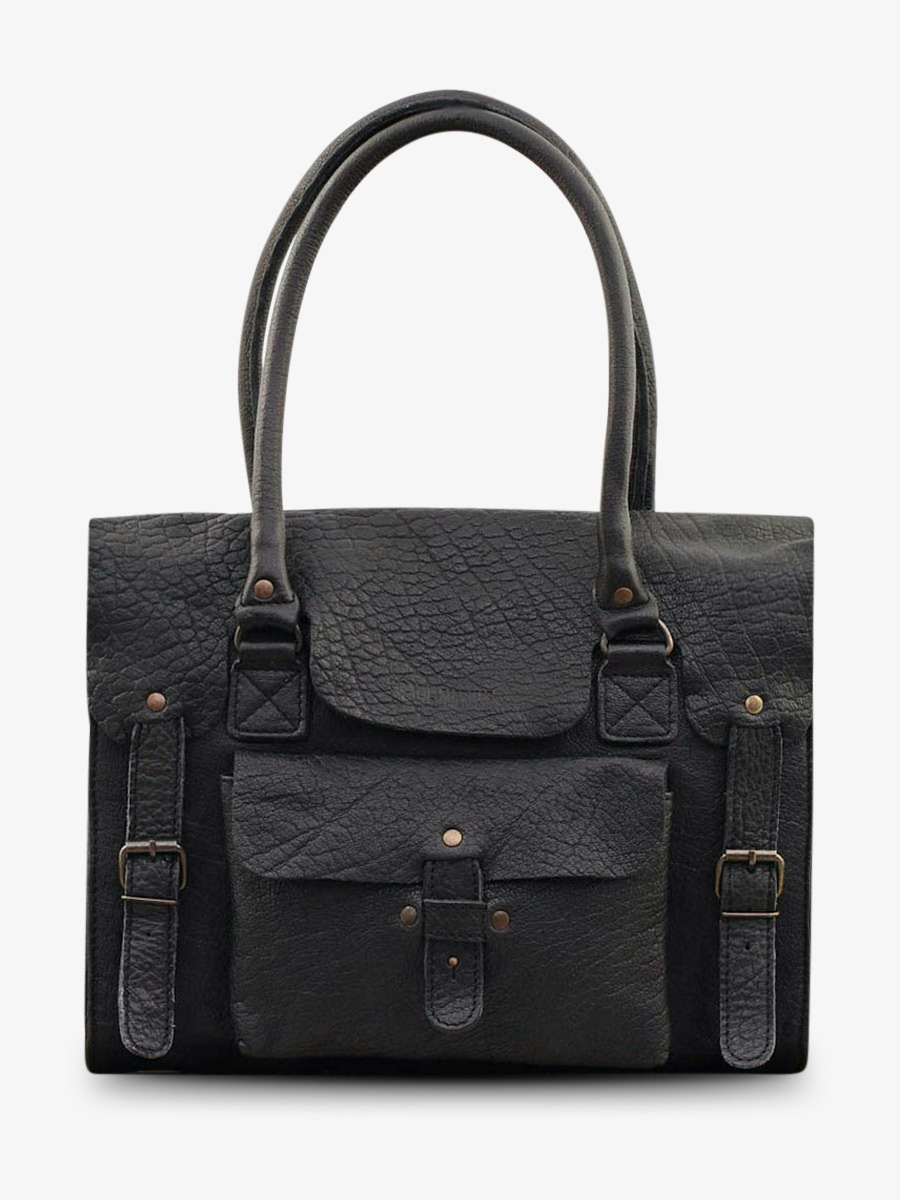 leather-shoulder-bag-for-woman-black-front-view-picture-lerive-gauche--m-black-paul-marius-3760125331409