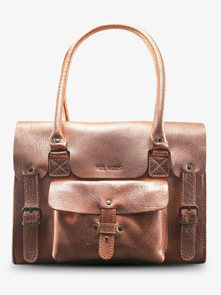 leather-shoulder-bag-for-woman-pink-gold-front-view-picture-lerive-gauche--m-rose-gold-paul-marius-3760125338569