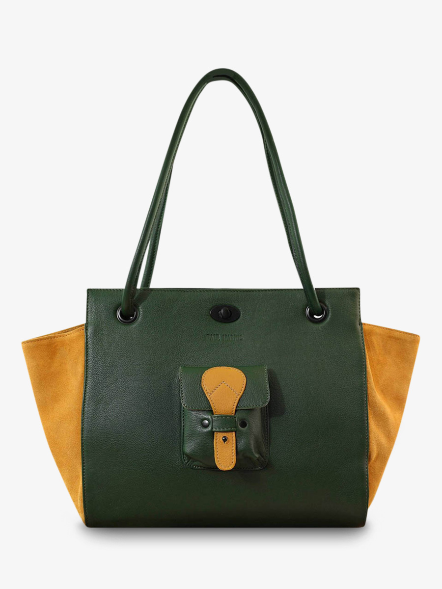 handbag-for-woman-paulmarius-khaki-yellow-front-view-picture-madame-m-khaki-saffron-paul-marius-3760125332833