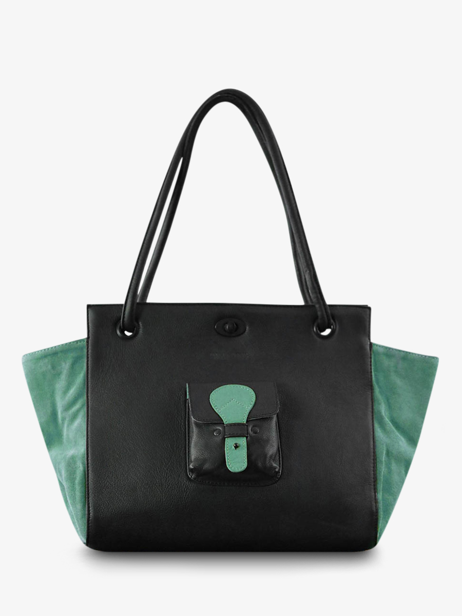 handbag-for-woman-paulmarius-multicoloured-black-green-front-view-picture-madame-m-black-almond-green-paul-marius-3760125332758