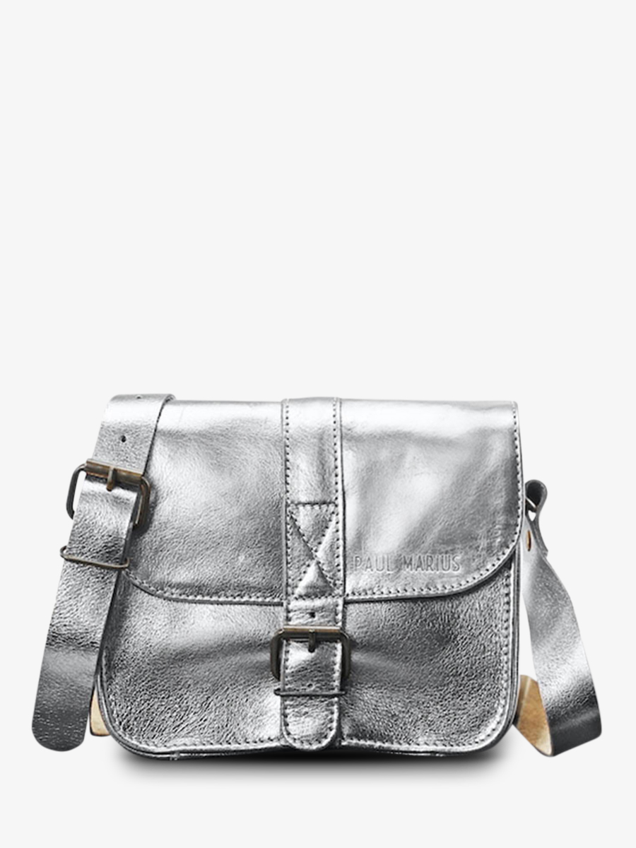 small-leather-shoulder-bag-for-woman-silver-front-view-picture-lessentiel-silver-paul-marius-3760125342085