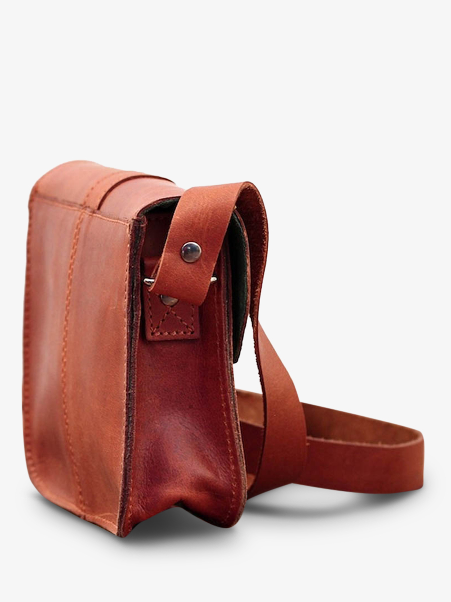 small leather shoulder bag for woman Brown L Essentiel Light Brown PAUL MARIUS