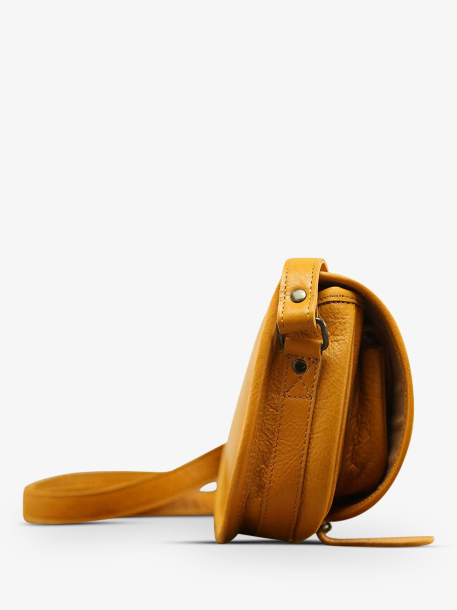 leather-shoulder-bag-for-woman-yellow-side-view-picture-lebohemien-safran-paul-marius-lebohemien