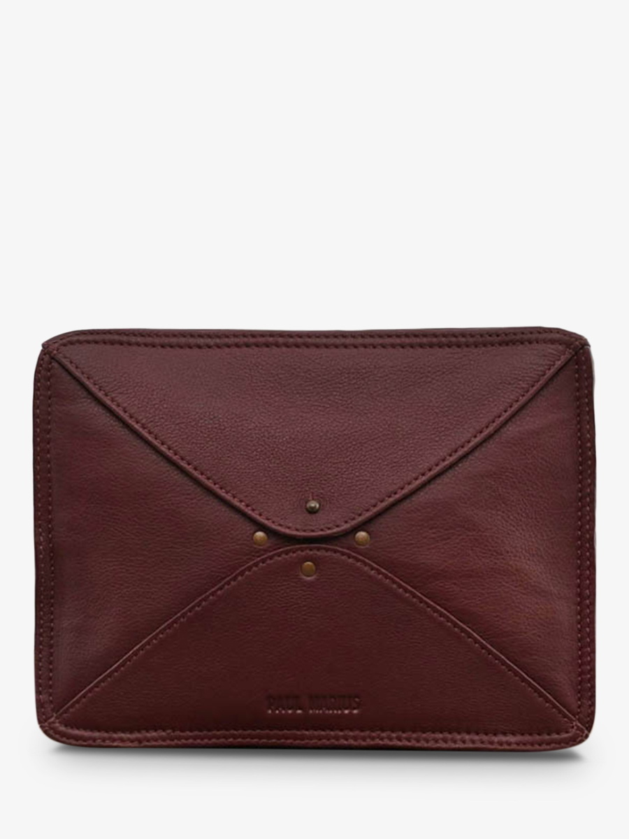 Plum leather purse online