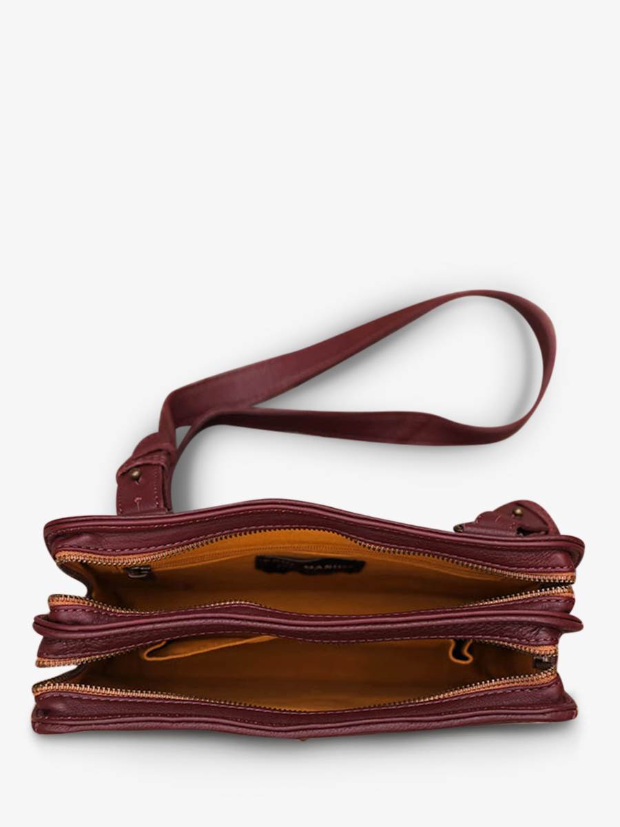 shoulder bag for woman Purple LeGraphique Plum PAUL MARIUS