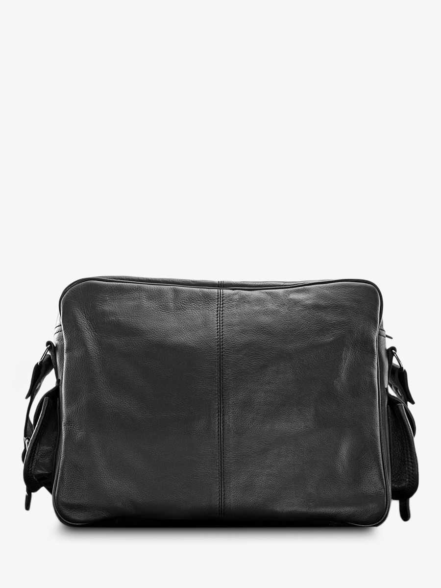 Black leather document bag clearance