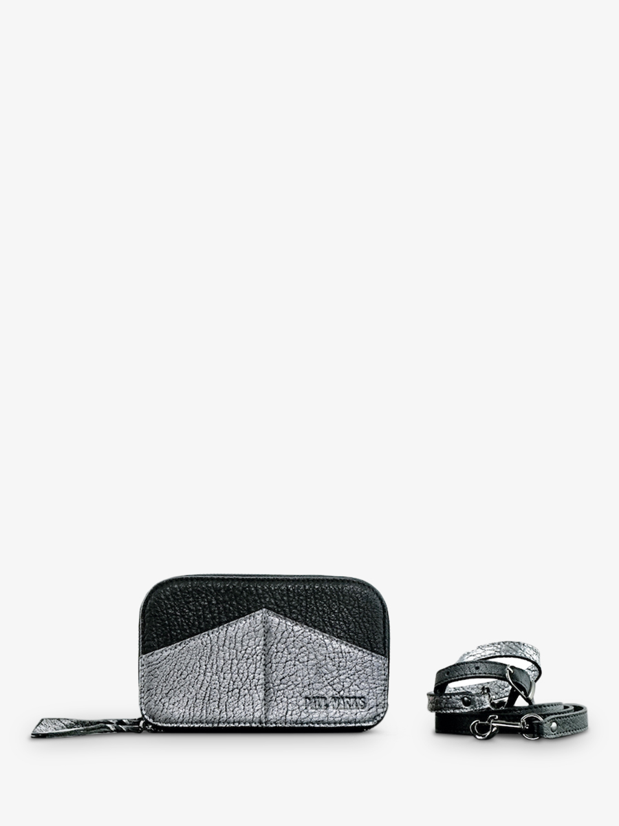 belt-bag-for-woman-silver-black-front-view-picture-paula-silver-black-paul-marius-3760125348490