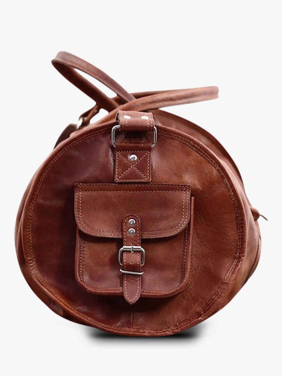 leather travel bag Brown LeVoyageur XL Light Brown PAUL MARIUS