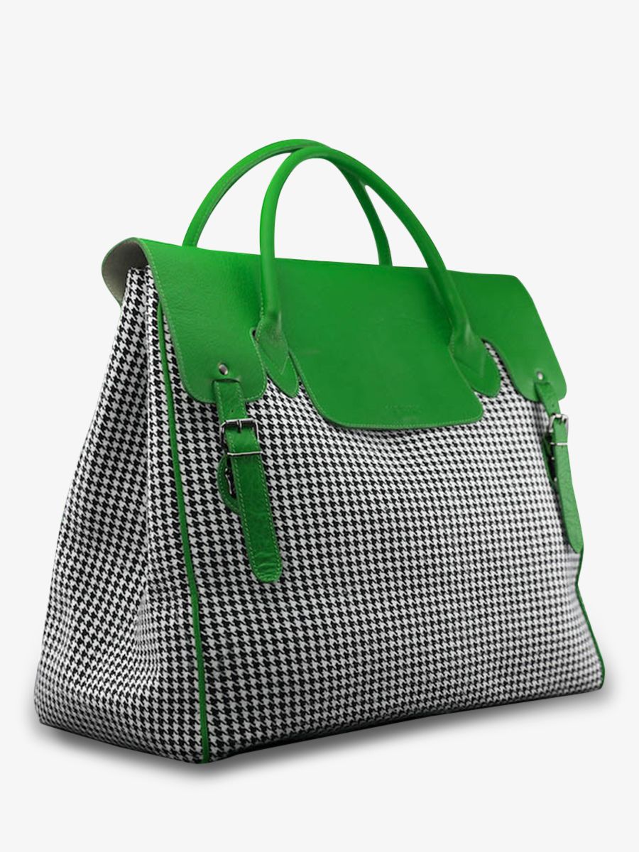 big leather travel bag for men Green Rouen Delhi Grand Prix Acid
