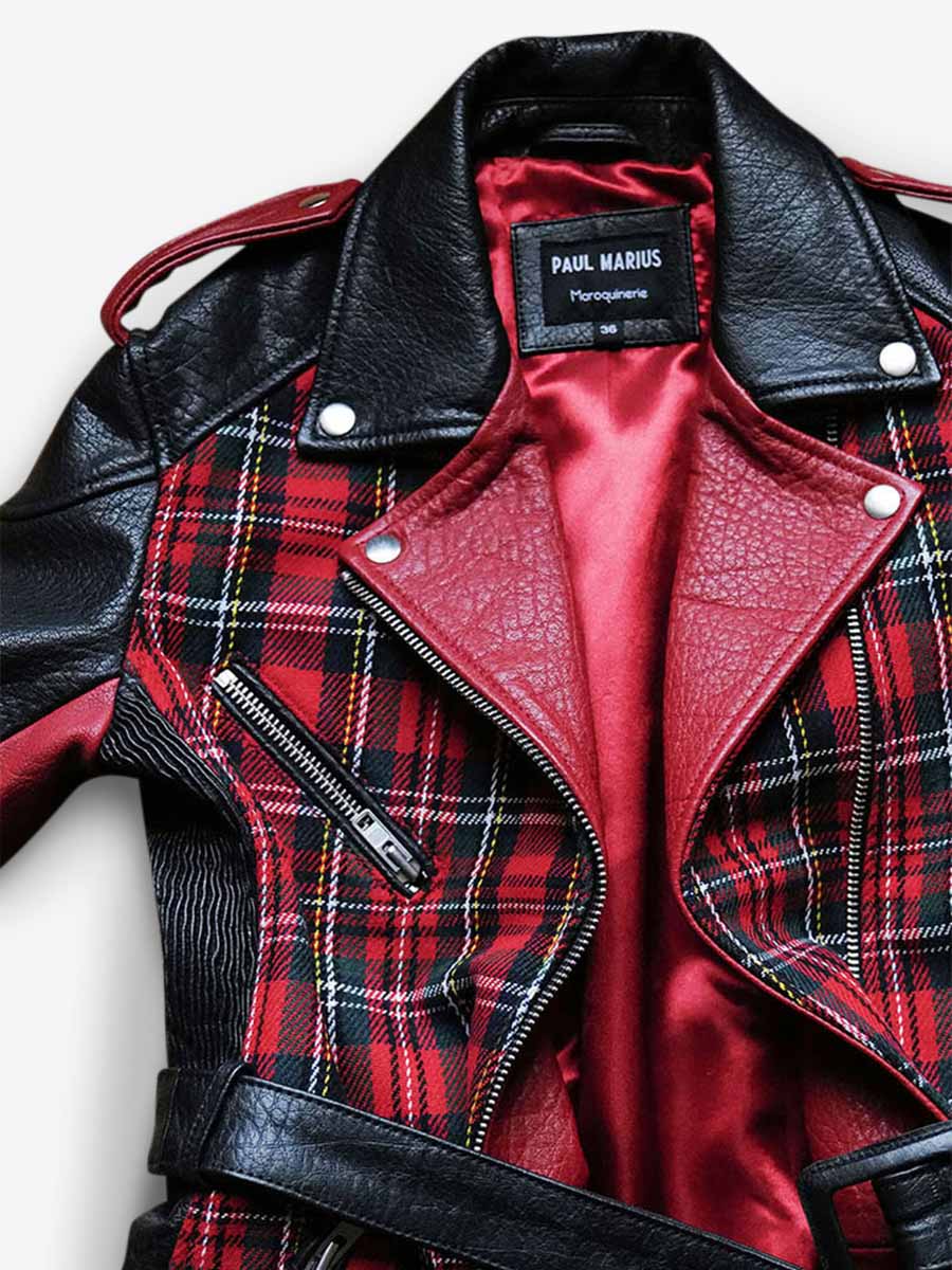Tartan red jacket deals